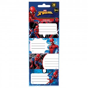 ΕΤΙΚΕΤΕΣ SPIDERMAN ΣΕΤ=5 ΦΥΛΛΑ 20 ΕΤΙΚΕΤΕΣ  SPIDERMAN