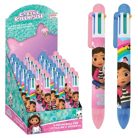 TG-50-3340 - ΣΤΥΛΟ 6 ΧΡΩΜΑΤΩΝ GABBYS DOLLHOUSE GABBYS DOLLHOUSE 000574053 ΣΤΥΛΟ 6 ΧΡΩΜΑΤΩΝ GABBYS DOLLHOUSE GABBYS DOLLHOUSE 000574053