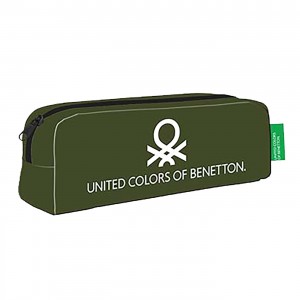 Κασετίνα Χακί United Colors of Benetton 20x6cm Benetton