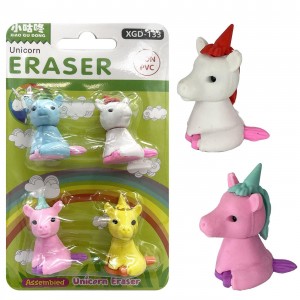 Γόμες 3d Μονόκεροι 4τεμ ~3,5cm JustNote 703388 Γόμες 3d Μονόκεροι 4τεμ ~3,5cm JustNote 703388