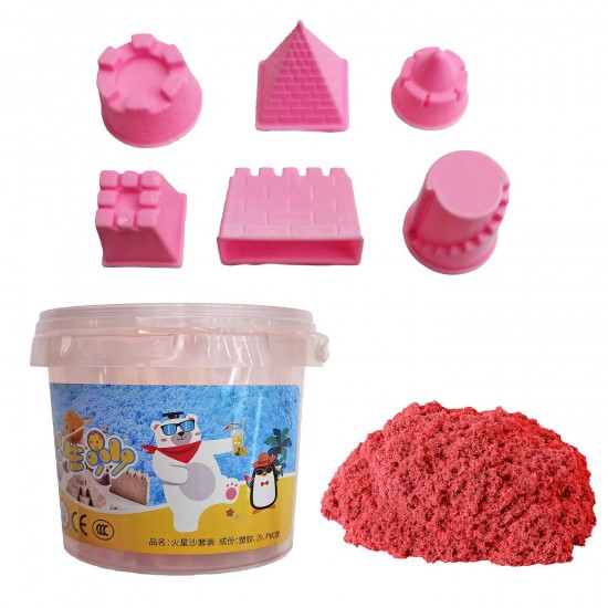 Έξυπνη Άμμος σε Κουβαδάκι με Καλούπια 500gr net JustNote 703554