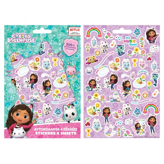 ΜΠΛΟΚ ΜΕ 300 ΑΥΤΟΚΟΛΛΗΤΑ GABBYS 21,5x14,5cm GABBYS DOLLHOUSE 000574073