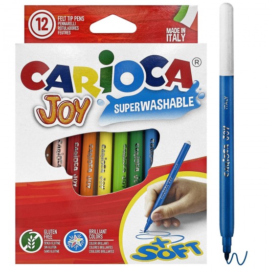 TG-60-6 - ΜΑΡΚΑΔΟΡΟΙ CARIOCA JOY 2.6mm ΣΕΤ=12 ΧΡΩΜΑΤΑ Carioca ΜΑΡΚΑΔΟΡΟΙ CARIOCA JOY 2.6mm ΣΕΤ=12 ΧΡΩΜΑΤΑ Carioca