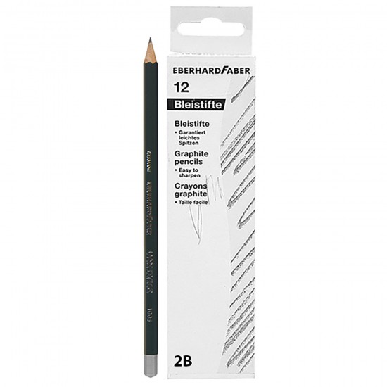 ΜΟΛΥΒΙ ΠΡΑΣΙΝΟ ΣΧΕΔΙΟΥ 2Β, HB  ΠΑΚ=12ΤΕΜ No2Β, HB FABER 5110-0,1,2