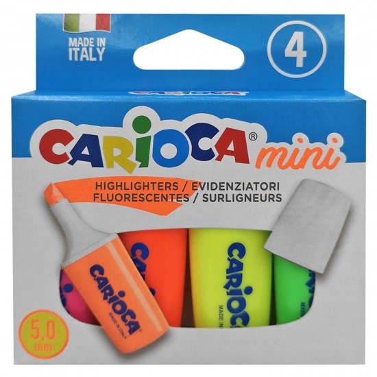 TG-60-677 - ΜΑΡΚΑΔΟΡΟΙ ΥΠΟΓΡΑΜΙΣΕΩΣ CARIOCA ΜΙΝΙ 5.5mm ΣΕΤ=4ΤΕΜ Carioca 42868 ΜΑΡΚΑΔΟΡΟΙ ΥΠΟΓΡΑΜΙΣΕΩΣ CARIOCA ΜΙΝΙ 5.5mm ΣΕΤ=4ΤΕΜ Carioca 42868