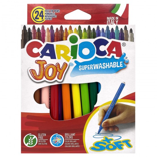 ΜΑΡΚΑΔΟΡΟΙ CARIOCA JOY 2.6mm ΣΕΤ=24ΧΡΩΜΑΤΑ  Carioca