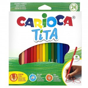 Ξυλομπογιά Οικολογική Carioca Τιτα σετ=24 Χρώματα Carioca 42794 Ξυλομπογιά Οικολογική Carioca Τιτα σετ=24 Χρώματα Carioca 42794