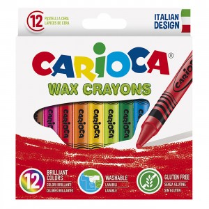 Κηρομπογιά Carioca σετ=12χρωμ.  Carioca 42365-c 
