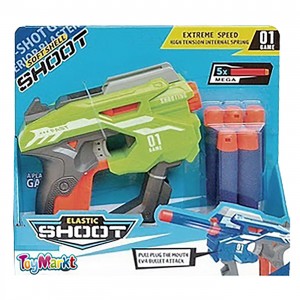 Όπλο με Μαλακές Σφαίρες Elastic Shoot 26x23x6cm ToyMarkt 88799