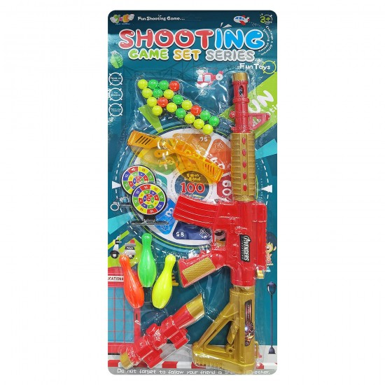 Οπλοπολυβόλο Στόχος-Μπίλιες-Βελάκια σε Καρτέλα 25x57x3cm ToyMarkt 88878