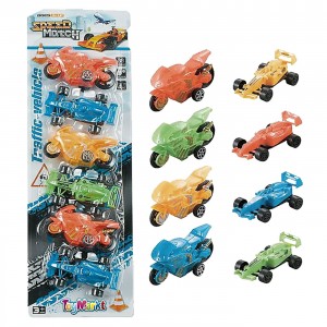 6 Οχήματα Pull Back σε Καρτέλα 12x38x3cm ToyMarkt 902274