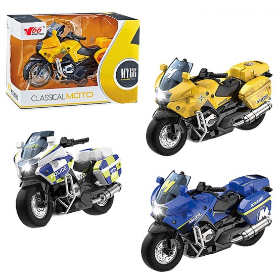 Μότο μεταλλική pull back με ήχους & φως 15x10x8cm ToyMarkt 902364