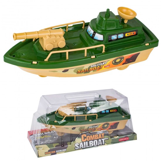 Στρατιωτικό Πλοιάριο Friction 29x13x12cm ToyMarkt 902372