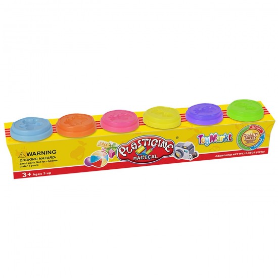 ΠΛΑΣΤΕΛΙΝΗ ΣΕΤ 6 ΧΡΩΜΑΤΩΝ 32cm ToyMarkt 912766