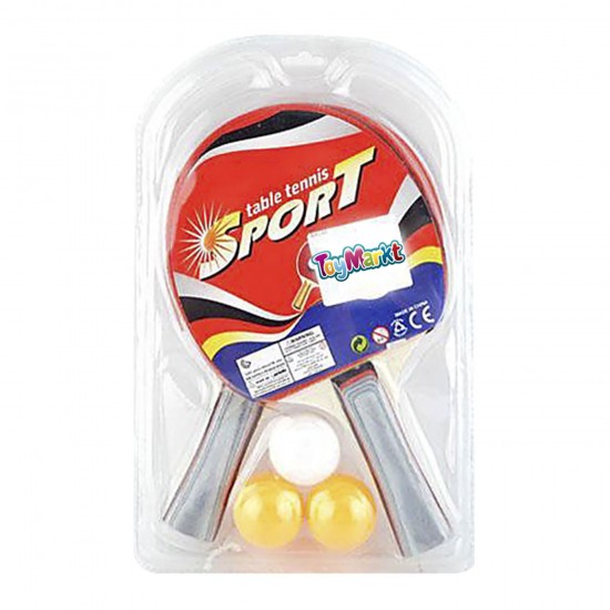 ΞΥΛΙΝΟ ΣΕΤ ΠΙΝΓΚ ΠΟΝΓΚ 20x29cm ToyMarkt 912969