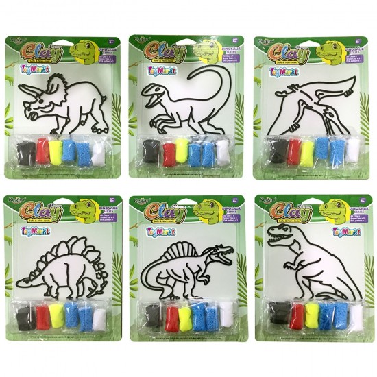 ΣΕΤ ΠΛΑΣΤΕΛΙΝΗΣ ΔΕΙΝΟΣΑΥΡΑΚΙΑ 19x24x3cm ToyMarkt 913115