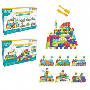 Σετ Εργαλεία diy 196 τεμ Creative Blocks 34x24x7cm ToyMarkt 913228