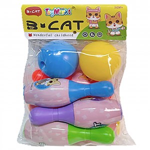 Μπόουλινγκ 8τεμ σε Σακουλάκι 17x25x8cm ToyMarkt 913394