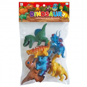 6 Δεινοσαυράκια 8-12cm σε Σακουλάκι 19x30x5cm ToyMarkt 913454