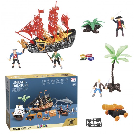 TG-71-3498 - ΠΕΙΡΑΤΙΚΟ ΚΑΡΑΒΙ & ΠΕΙΡΑΤΕΣ 29x22x9cm ToyMarkt 913518 ΠΕΙΡΑΤΙΚΟ ΚΑΡΑΒΙ & ΠΕΙΡΑΤΕΣ 29x22x9cm ToyMarkt 913518