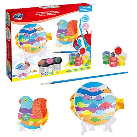 Σετ χρωματισμού 8 τεμ graffiti decoration 27x22x5cm ToyMarkt 913553