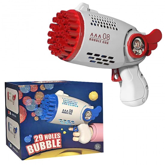 Όπλο σαπουνόφουσκες 29 τρύπες μπαταρίας 16x15x8cm ToyMarkt 913564