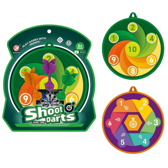 Στόχος 15cm Διπλής Όψης με Βελάκια 19x22x4cm ToyMarkt 913610