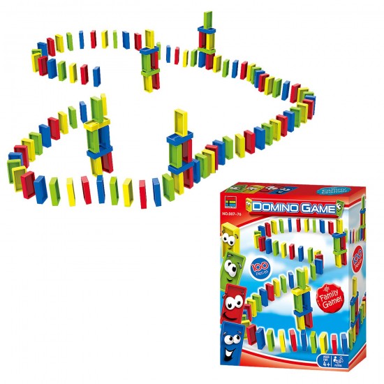 Πολύχρωμο Ντόμινο 19x24x6cm ToyMarkt 913621