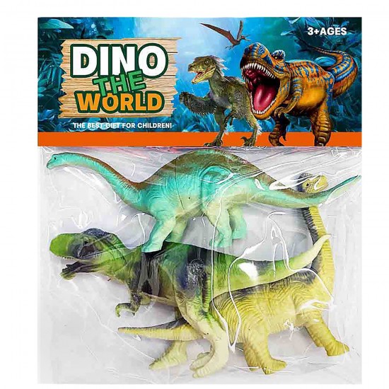 3 Δεινόσαυροι 16cm σε Σακουλάκι  ToyMarkt 913662
