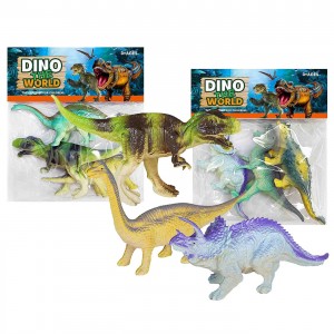 3 Δεινόσαυροι 16cm σε Σακουλάκι 20x16x3cm ToyMarkt 913662