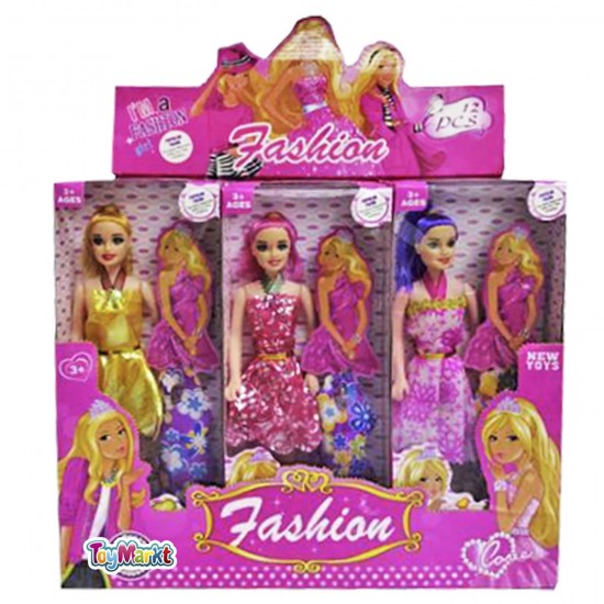 ΚΟΥΚΛΑ FASHION ΣΕ ΚΟΥΤΙ 10x30cm ToyMarkt 922022