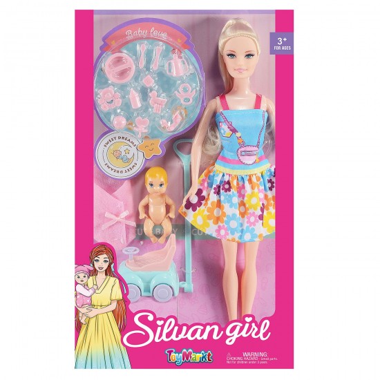 ΚΟΥΚΛΑ 29cm, ΜΩΡΑΚΙ & ΜΙΝΙ ΟΧΗΜΑ 20x32x5cm ToyMarkt 922101