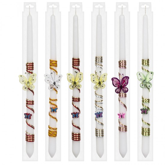 ΛΑΜΠΑΔΑ ΛΕΥΚΗ ΚΟΡΔΟΝΙ-ΠΕΤΑΛΟΥΔΑ 40cm Bunny's 931202