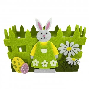 Καλάθι Τσόχινο Λαγός Περίφραξη 18x12x9cm Bunny's 931275 Καλάθι Τσόχινο Λαγός Περίφραξη 18x12x9cm Bunny's 931275