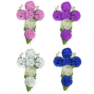 Σταυρός με 6 Λουλούδια 47x27cm Bunny's 931306