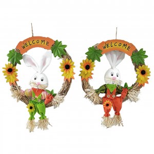 Στεφάνι με Αχυρένιο Λάγο Ø30m (κούκλα 40cm) Bunny's 931382