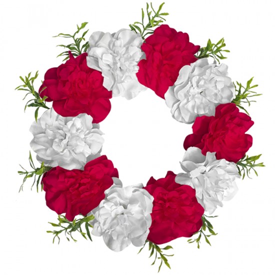 ΣΤΕΦΑΝΙ 10 ΓΑΡΔΕΝΙΕΣ 40cm Bunny's 931571