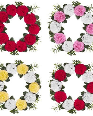 Στεφάνι 8 Ορτανσίες ø35cm Bunny's 931572