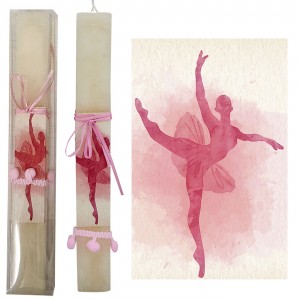 Λαμπάδα Πλακέ Μπαλαρίνα 29x3,6x1,6cm Bunny's 931793 Λαμπάδα Πλακέ Μπαλαρίνα 29x3,6x1,6cm Bunny's 931793