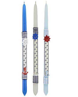 Λαμπάδα Κοχύλια Μεταλλικά 33cm Bunny's 931929