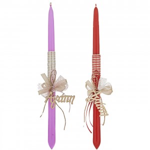 Λαμπάδα Ξύλινο Λουλούδι 37cm Bunny's 931940