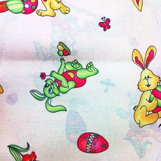 TG-73-2086 - ΤΡΑΠΕΖΟΜΑΝΤΗΛΟ ΠΑΣΧΑΛΙΝΟ 150x150cm Bunny's 932106 ΤΡΑΠΕΖΟΜΑΝΤΗΛΟ ΠΑΣΧΑΛΙΝΟ 150x150cm Bunny's 932106