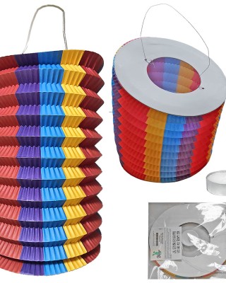 ΦΑΝΑΡΑΚΙ ΧΑΡΤΙΝΟ ΠΟΛΥΧΡΩΜΟ ΜΕ ΡΕΣΩ 25 x Φ16cm Bunny's 93240