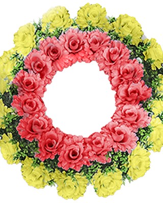 Στεφάνι Πολλά Τριαντάφυλλα 60cm ø60cm Bunny's 93984