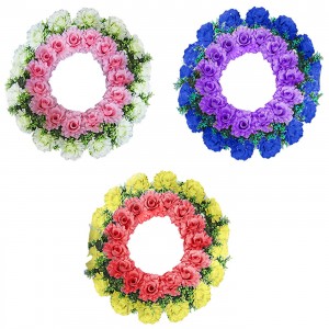 Στεφάνι Πολλά Τριαντάφυλλα 60cm ø60cm Bunny's 93984