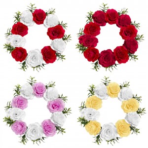 Στεφάνι 10 Τριαντάφυλλα ø35cm Bunny's 93994