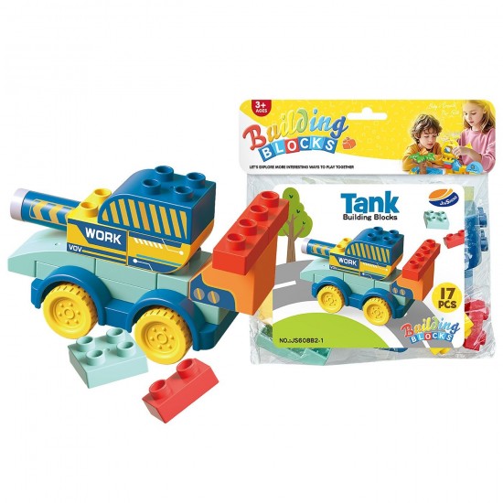 TG-75-434 - Τουβλάκια Τανκ 17 τεμ 24x26cm ToyMarkt 95454 Τουβλάκια Τανκ 17 τεμ 24x26cm ToyMarkt 95454