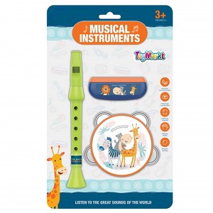 Σετ Φυσαρμόνικα Ντέφι Φλογέρα σε Καρτέλα 18x30cm ToyMarkt 96146