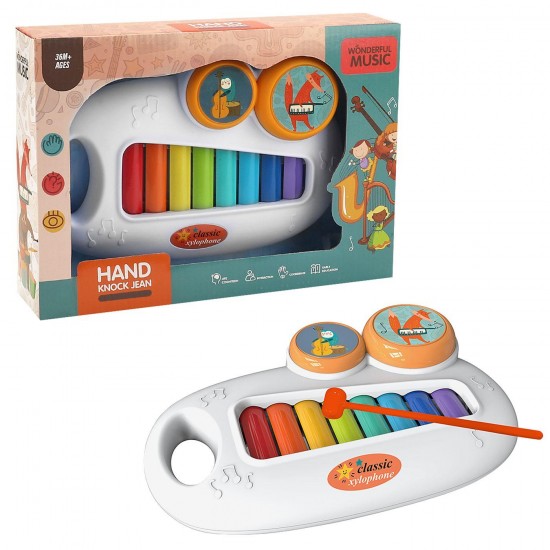 TG-76-162 - Ξυλόφωνο hand knock 28x20x6cm ToyMarkt 96182 Ξυλόφωνο hand knock 28x20x6cm ToyMarkt 96182