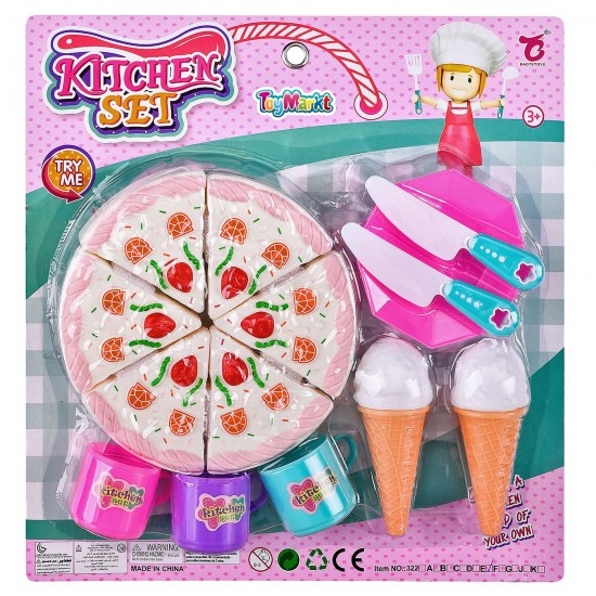 ΤΟΥΡΤΑ & ΧΩΝΑΚΙΑ ΠΑΓΩΤΟ ΣΕ ΚΑΡΤΕΛΑ 29x30x5.5cm ToyMarkt 971202